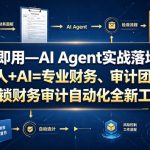 学完即用—AI Agent实战落地课：一人+AI=专业财务、审计团队，解锁财务审计自动化全新工作模式（更新0804）