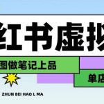 用AI辅助开一家日入1000+的小红书虚拟店铺，布局搜索流量长期稳定变现【揭秘】