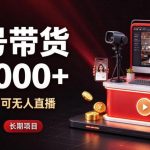 通过视频号带货日入2k+，可纯视频可直播可无人直播，多种玩法，长期项目【揭秘】