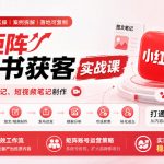 AI矩阵小红书获客实战课，覆盖图文笔记、短视频笔记制作，打通完整获客链路，搭建AI提效工作流，实现矩阵账号稳定引流获客（更新1005）